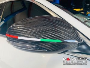 Alfa Romeo Giulia Mirror Covers - Carbon Fiber - Full Replacements - GTA Style Alfa Romeo Giulia Mirror Covers - Carbon Fiber - Full Replacements - GTA Style
